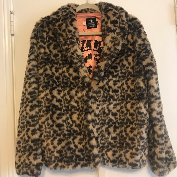 Volcom Jackets & Blazers - Volcom Mob Wife Leopard Coat - XS